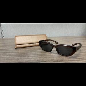 Burberry Black Sunglasses with Brown Frame